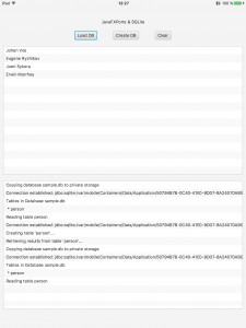 GluonSQLite sample