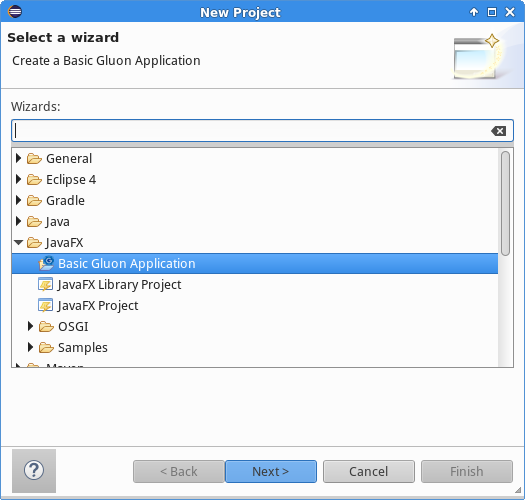 Select Basic Gluon Application
