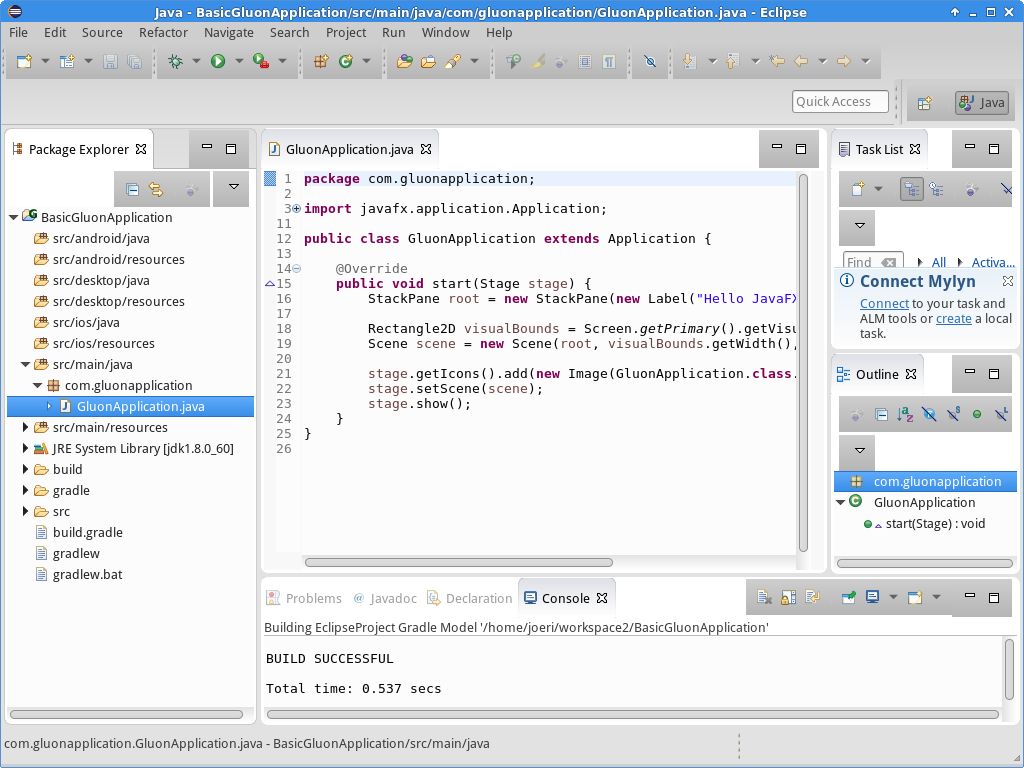 Eclipse project created