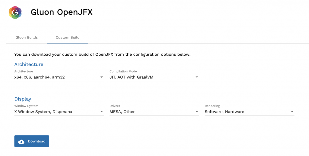Gluon OpenJFX Embedded preview