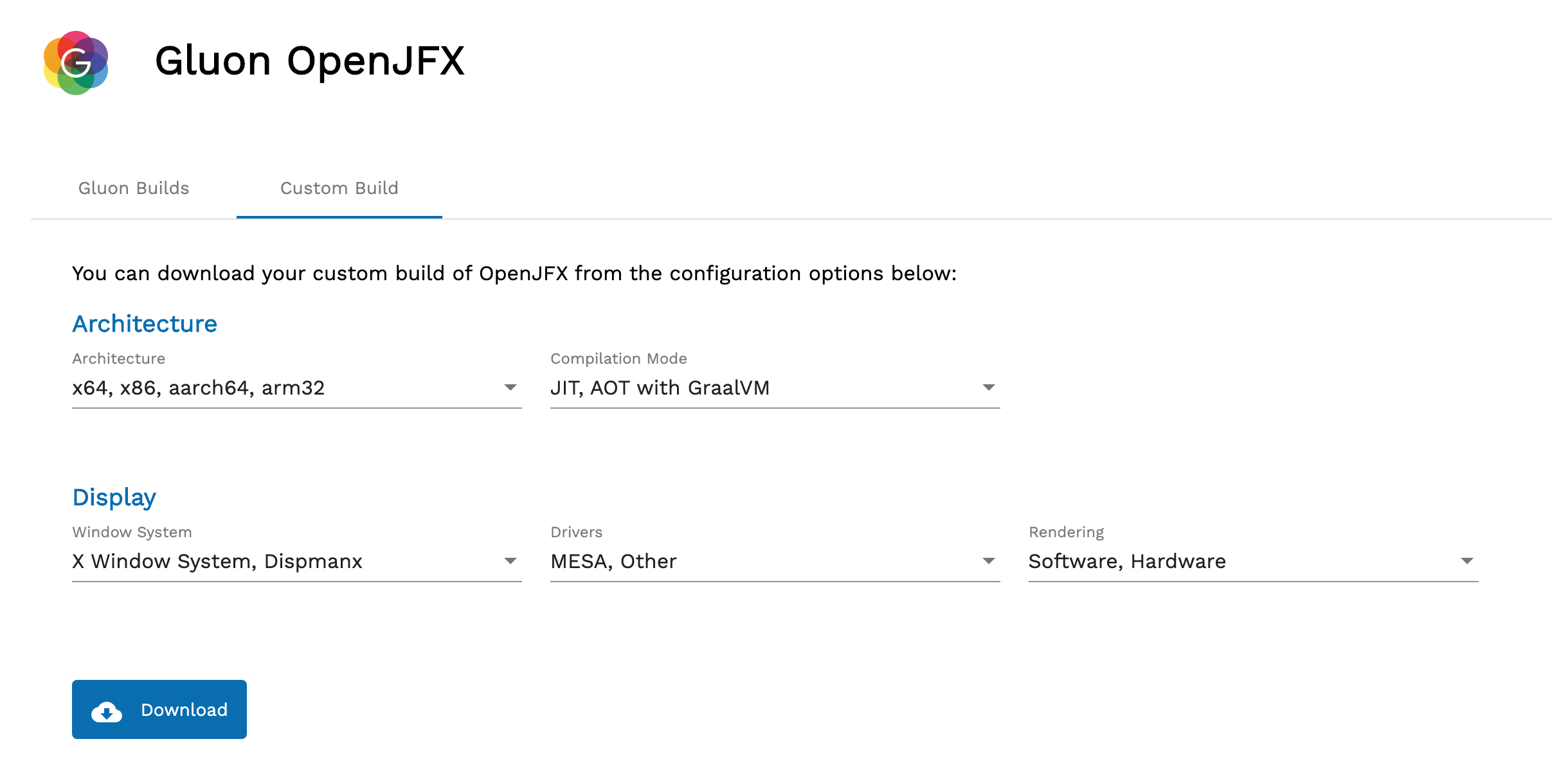 Gluon OpenJFX Embedded preview