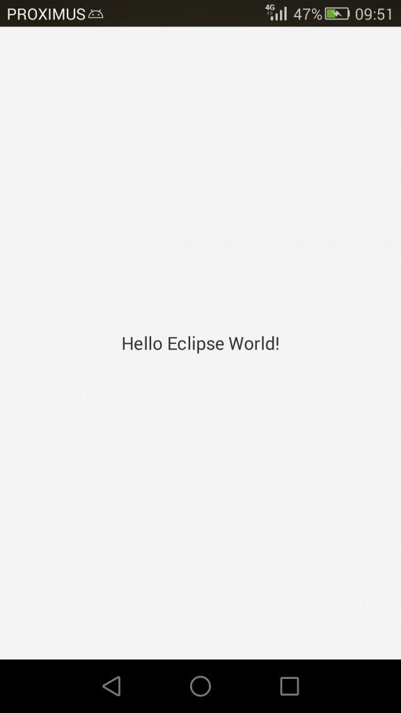 Eclipse project on Android