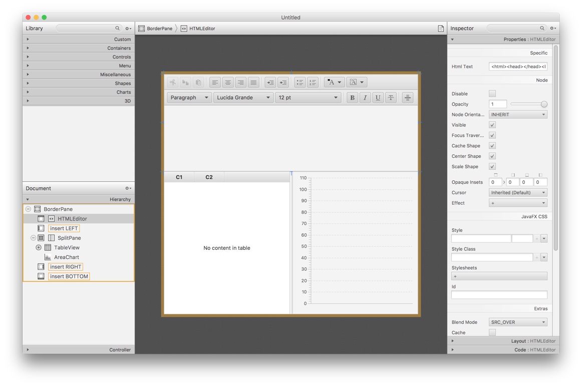 interface builder for mac
